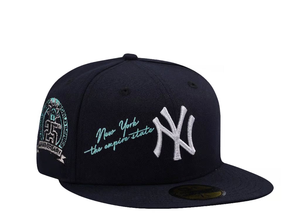 【海外買付品】NEW ERA 59FIFTY NEW YORK YANKEES 25TH ANNIVERSARY NAVY