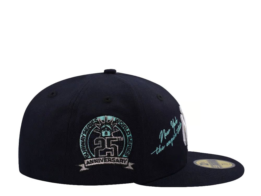 【海外買付品】NEW ERA 59FIFTY NEW YORK YANKEES 25TH ANNIVERSARY NAVY