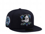 【海外買付品】NEW ERA 59FIFTY ANAHEIM DUCKS STANLEY CUP 2003 OCEAN BLUE