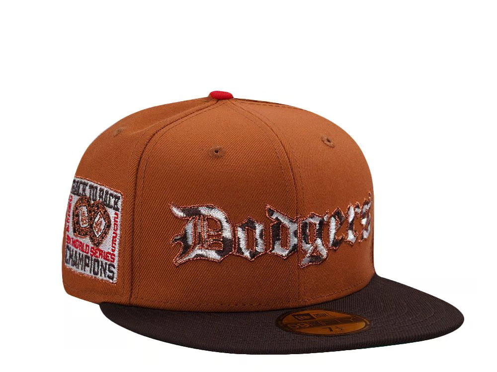 【海外買付品】NEW ERA 59FIFTY LOS ANGELES DODGERS WORLD SERIES 2025 BROWN TWO TONE