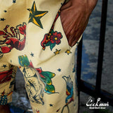 シェフパンツ Chef Pants Short Old Tattoo Beige