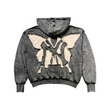 CHILLIN' -NY BUTTERFLY PIGMENT ZIP HOODIE-