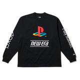 長袖 オーバーサイズド コットン Tシャツ PlayStation プレイステーション ファミリーマーク ニューエラロゴ【14693221/14693220】