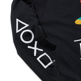 長袖 オーバーサイズド コットン Tシャツ PlayStation プレイステーション ファミリーマーク ニューエラロゴ【14693221/14693220】