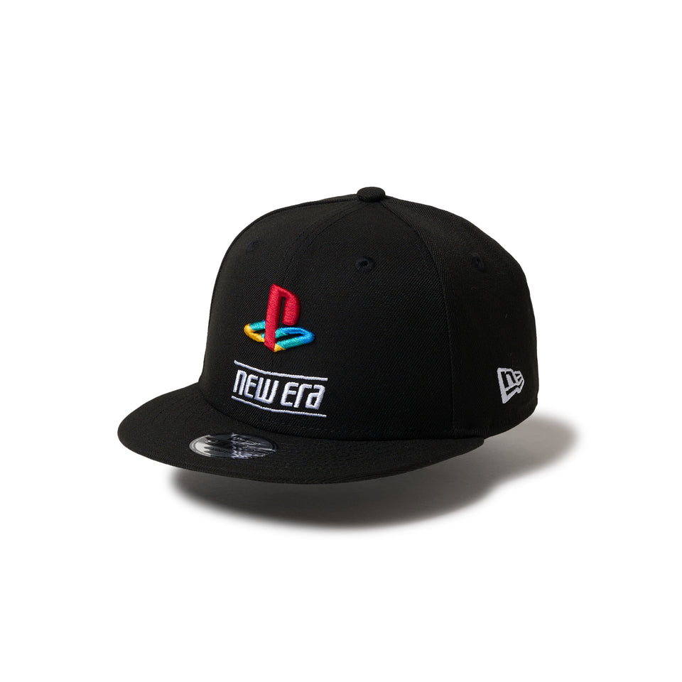 キッズ Youth 9FIFTY PlayStation プレイステーション ファミリーマーク ニューエラロゴ ブラック【14693250】