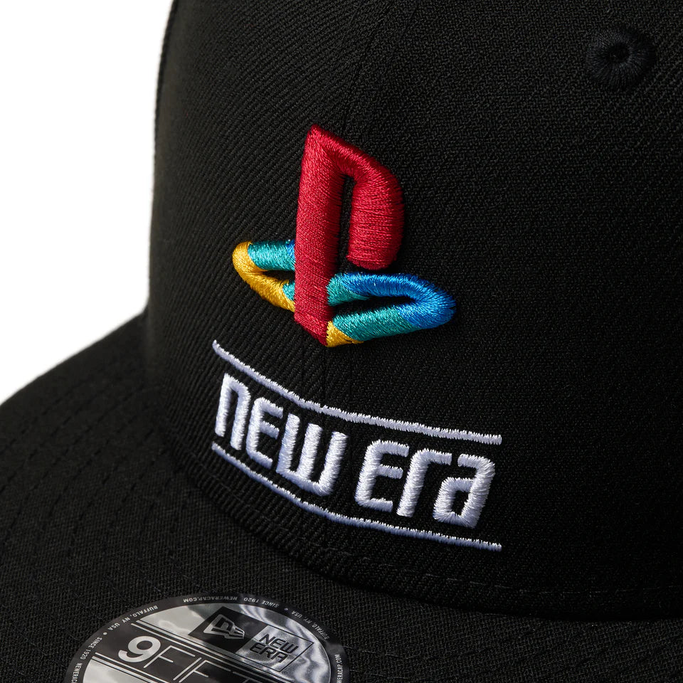 キッズ Youth 9FIFTY PlayStation プレイステーション ファミリーマーク ニューエラロゴ ブラック【14693250】