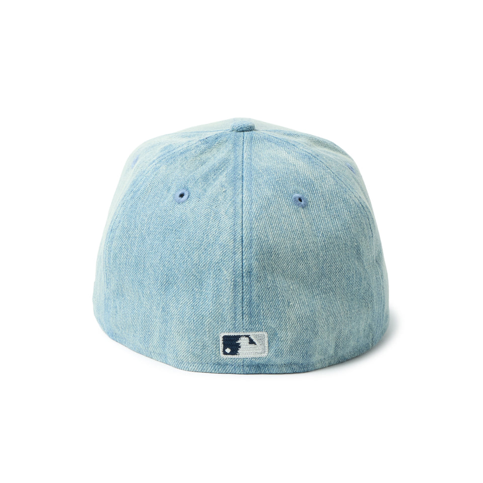 PC 59FIFTY ロサンゼルス・ドジャース Chain Stitch チェーンステッチ ウォッシュドデニム【14744674】