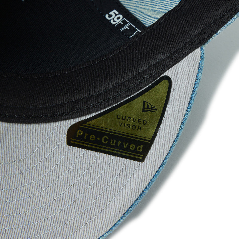 PC 59FIFTY ロサンゼルス・ドジャース Chain Stitch チェーンステッチ ウォッシュドデニム【14744674】