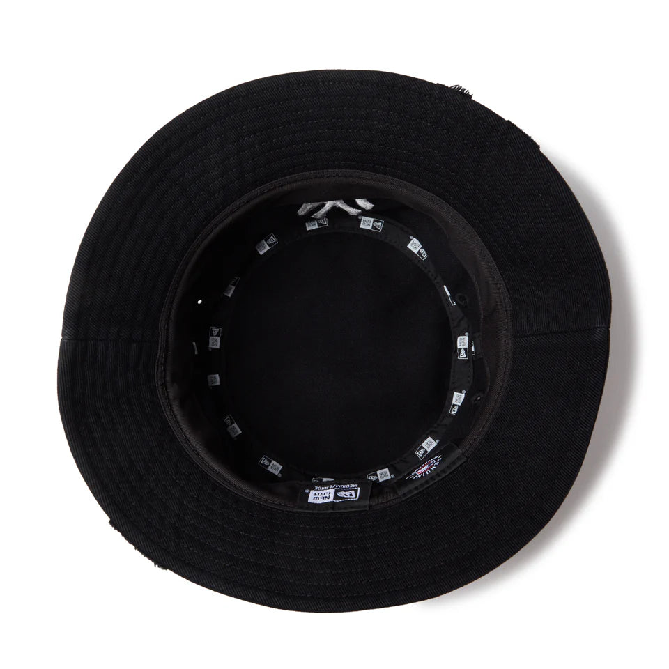 NEW ERA バケット01 MLB Damaged Denim ニューヨーク・ヤンキース ブラック【14744774】