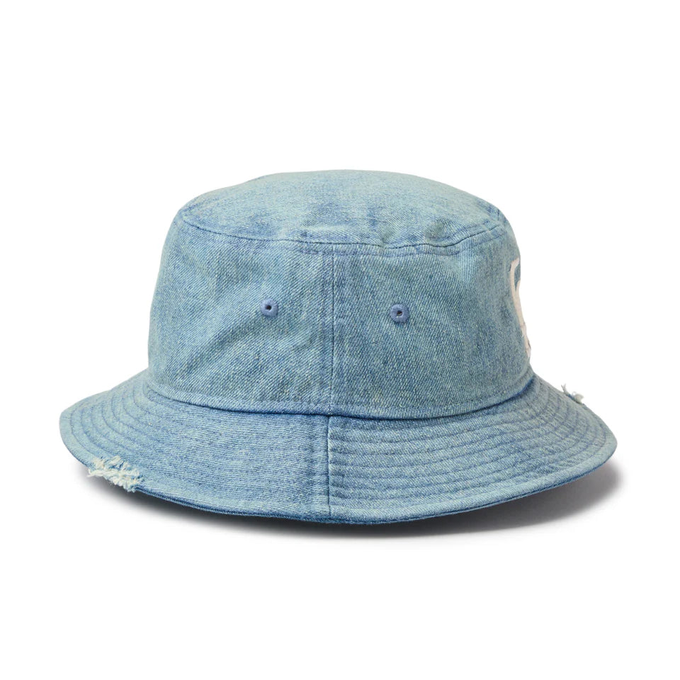 NEW ERA バケット01 MLB Damaged Denim ロサンゼルス・ドジャース ネイビー【14744778】