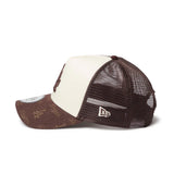 NEW ERA 9FORTY A-Frame トラッカー MLB Jacquard ロサンゼルス・ドジャース ブラウン【14744915】