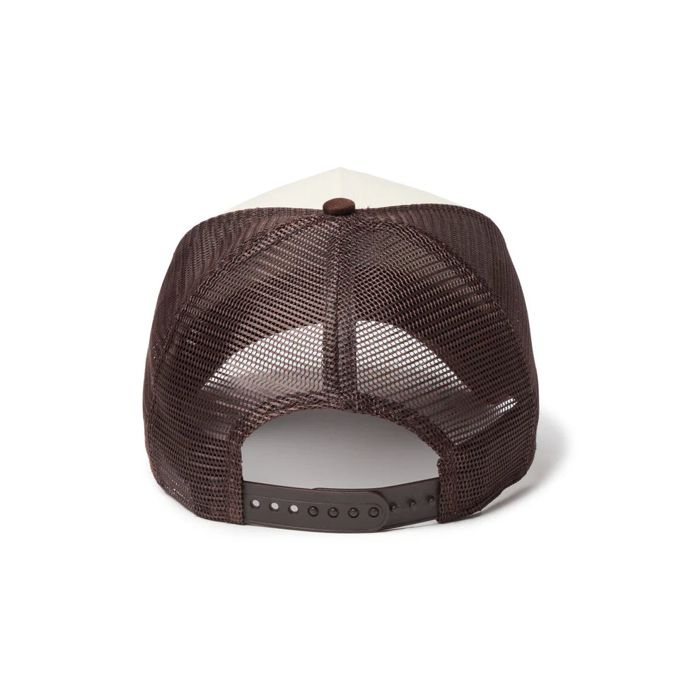 NEW ERA 9FORTY A-Frame トラッカー MLB Jacquard ロサンゼルス・ドジャース ブラウン【14744915】