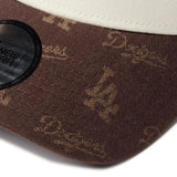 NEW ERA 9FORTY A-Frame トラッカー MLB Jacquard ロサンゼルス・ドジャース ブラウン【14744915】
