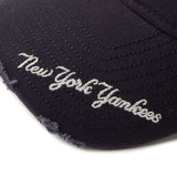 NEW ERA 9TWENTY MLB Visor Logo バイザーロゴ ダメージ ニューヨーク･ヤンキース ネイビー【14745044】
