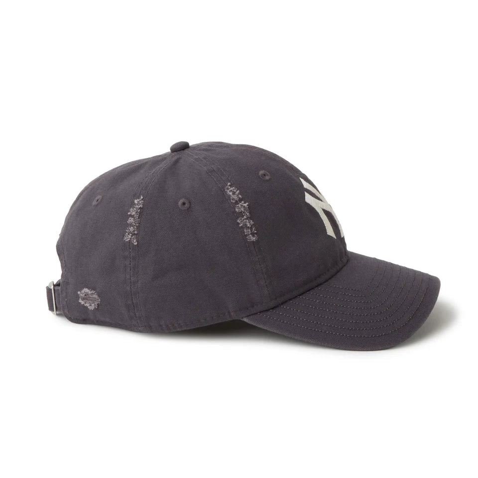 NEW ERA 9TWENTY MLB Visor Logo バイザーロゴ ダメージ ニューヨーク･ヤンキース グラファイト【14745045】