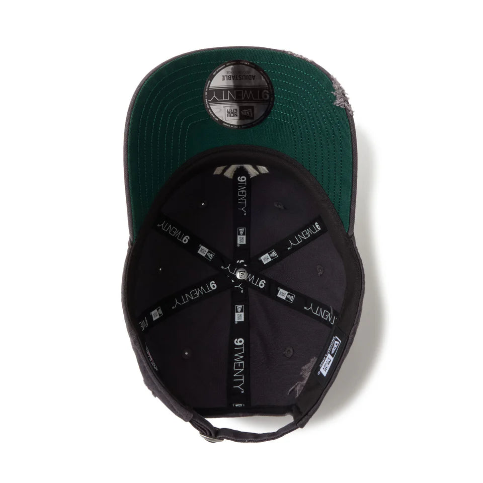 NEW ERA 9TWENTY MLB Visor Logo バイザーロゴ ダメージ ニューヨーク･ヤンキース グラファイト【14745045】