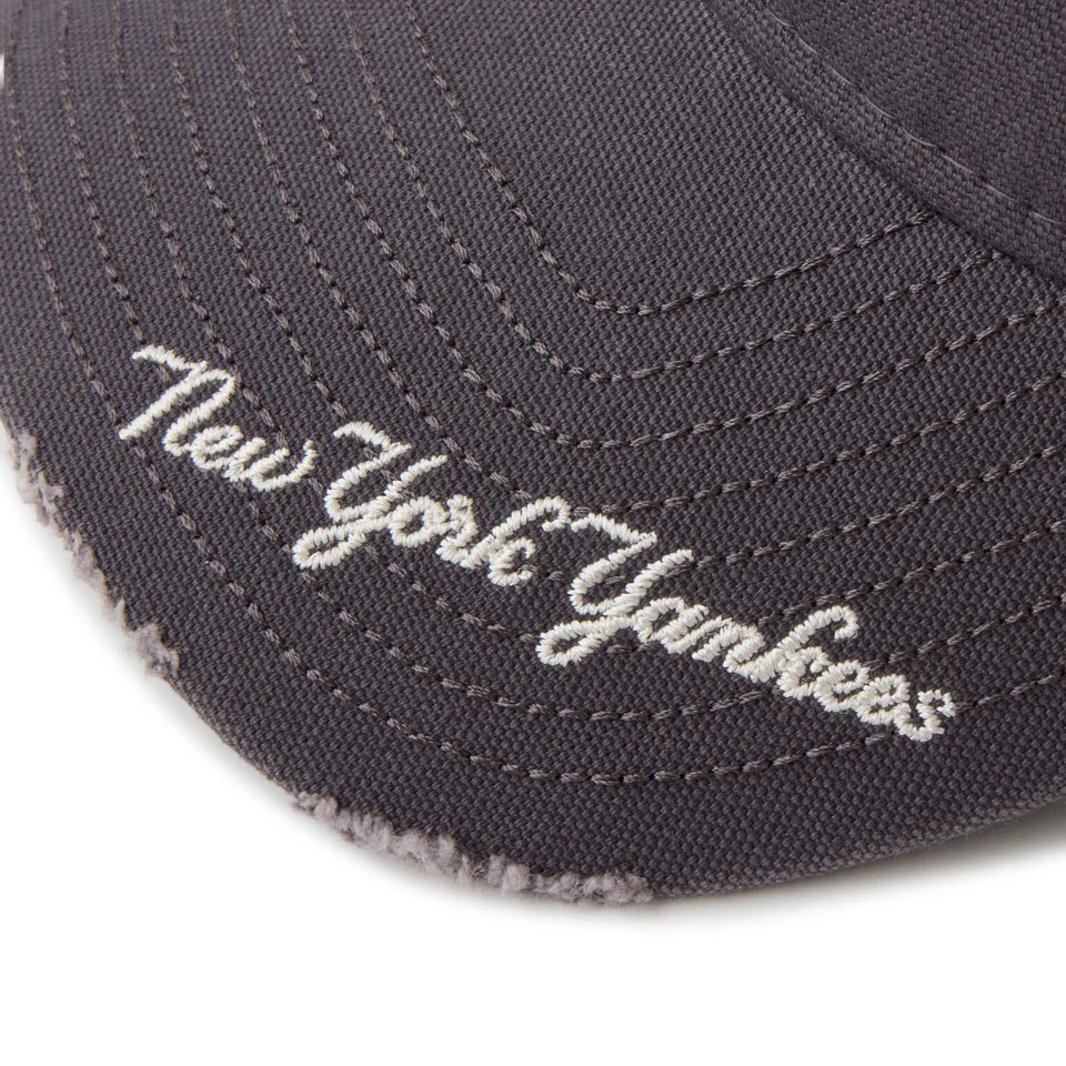 NEW ERA 9TWENTY MLB Visor Logo バイザーロゴ ダメージ ニューヨーク･ヤンキース グラファイト【14745045】