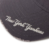 NEW ERA 9TWENTY MLB Visor Logo バイザーロゴ ダメージ ニューヨーク･ヤンキース グラファイト【14745045】