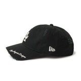 NEW ERA 9TWENTY MLB Visor Logo バイザーロゴ ダメージ ロサンゼルス・ドジャース ブラック【14745079】