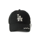 NEW ERA 9TWENTY MLB Visor Logo バイザーロゴ ダメージ ロサンゼルス・ドジャース ブラック【14745079】