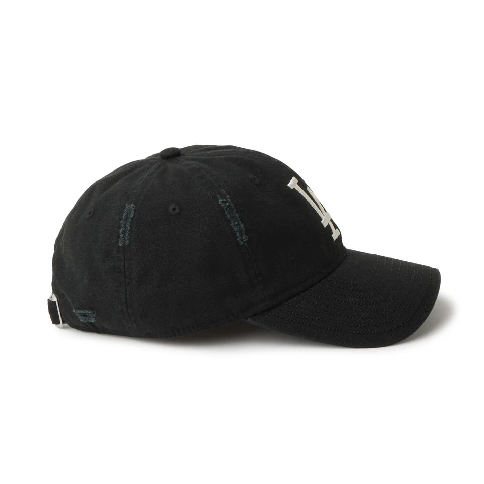 NEW ERA 9TWENTY MLB Visor Logo バイザーロゴ ダメージ ロサンゼルス・ドジャース ブラック【14745079】