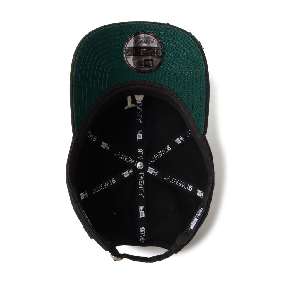 NEW ERA 9TWENTY MLB Visor Logo バイザーロゴ ダメージ ロサンゼルス・ドジャース ブラック【14745079】
