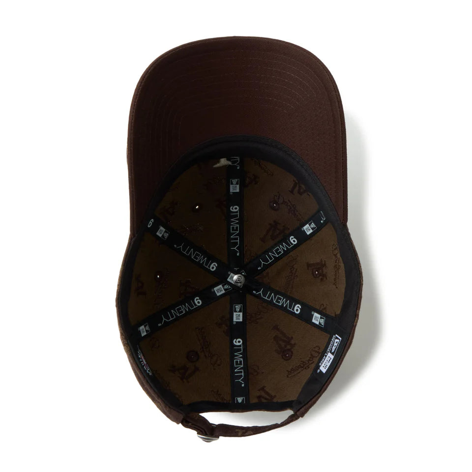 NEW ERA 9TWENTY MLB Jacquard ロサンゼルス・ドジャース ブラウン【14745089】