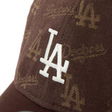 NEW ERA 9TWENTY MLB Jacquard ロサンゼルス・ドジャース ブラウン【14745089】