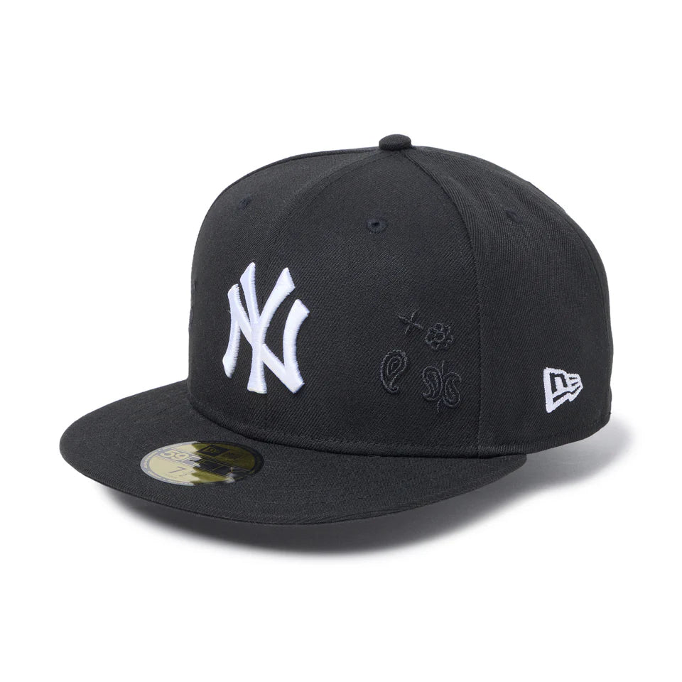 NEW ERA 59FIFTY Paisley Embroidery ニューヨーク・ヤンキース ブラック【14745149】