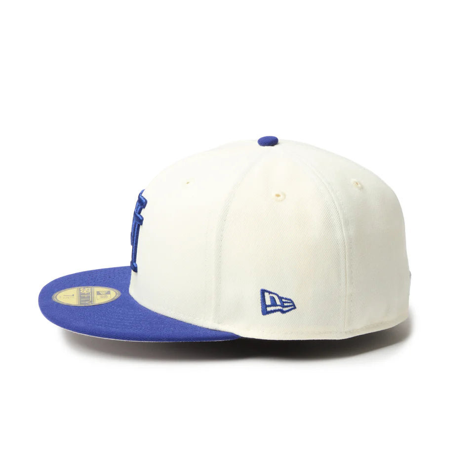 59FIFTY MLB Upside Down ロサンゼルス・ドジャース クロームホワイト/ダークロイヤル【14745160】
