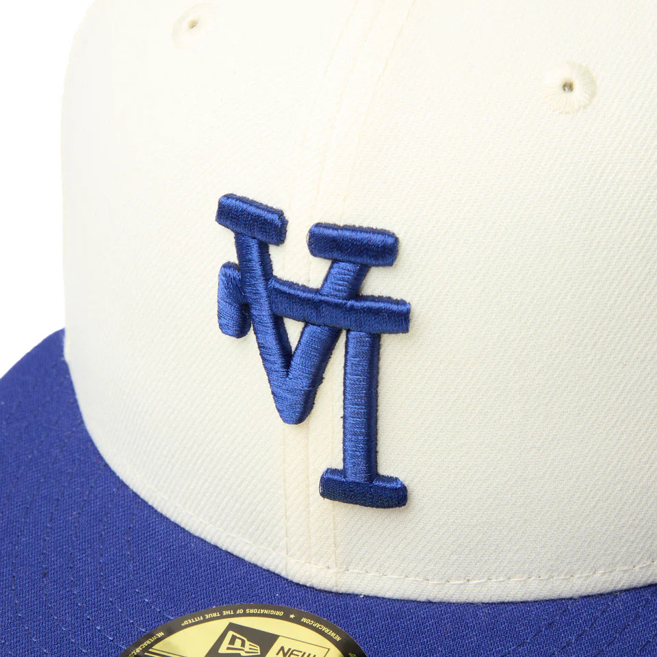 59FIFTY MLB Upside Down ロサンゼルス・ドジャース クロームホワイト/ダークロイヤル【14745160】