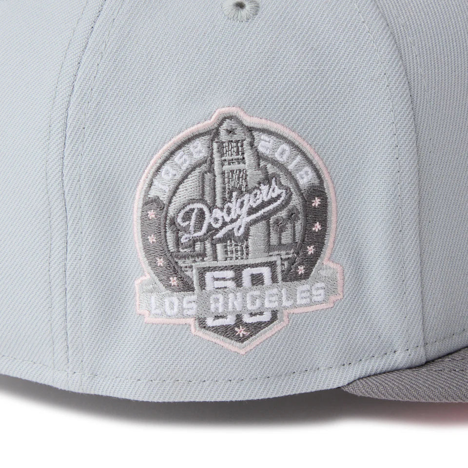 NEW ERA 59FIFTY Sakuranagashi 桜流し ロサンゼルス・ドジャース スノーグレー/ストームグレー【14745163】