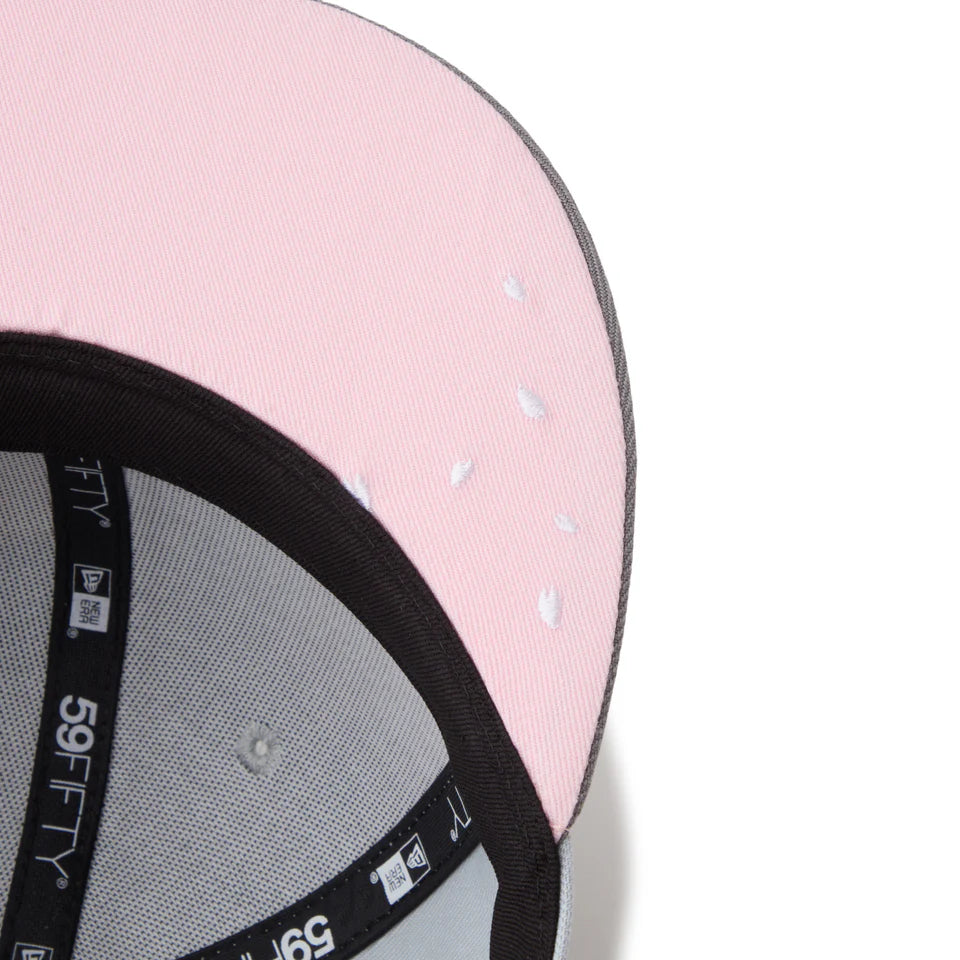 NEW ERA 59FIFTY Sakuranagashi 桜流し ロサンゼルス・ドジャース スノーグレー/ストームグレー【14745163】