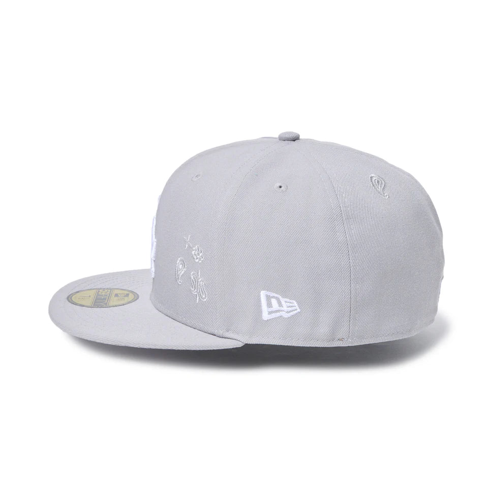 NEW ERA 59FIFTY Paisley Embroidery ロサンゼルス・ドジャース グレー【14745167】