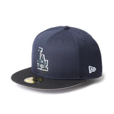 NEW ERA 59FIFTY MLB Glow in the Dark ロサンゼルス・ドジャース ネイビー/ブラック【14745173】