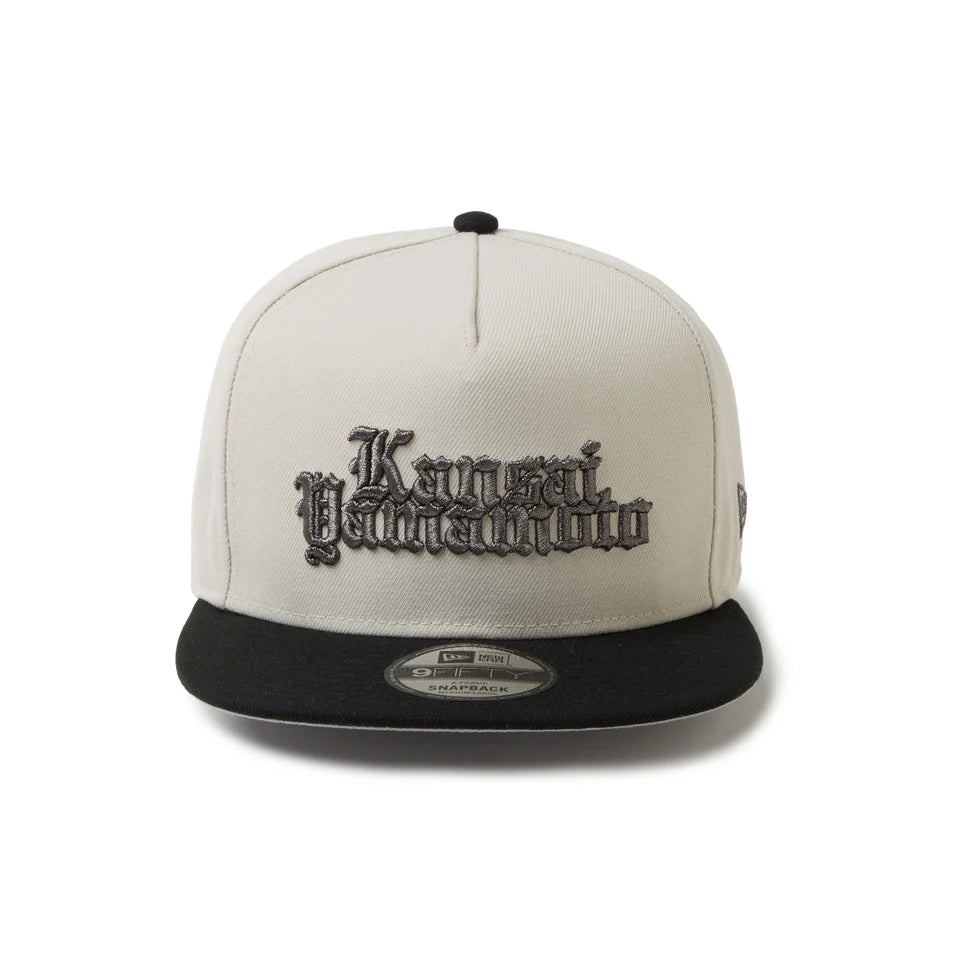 NEW ERA 9FIFTY A-Frame kansaï yamamoto Old English ストーン/ブラック【14858761】