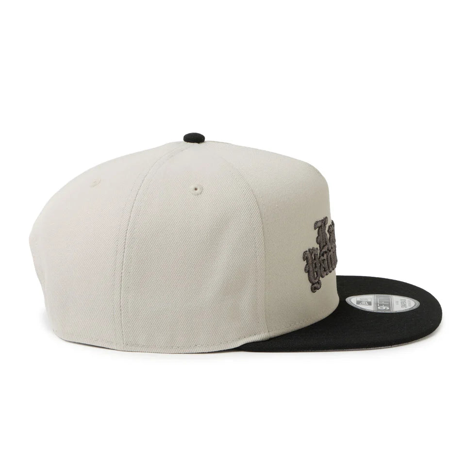 NEW ERA 9FIFTY A-Frame kansaï yamamoto Old English ストーン/ブラック【14858761】