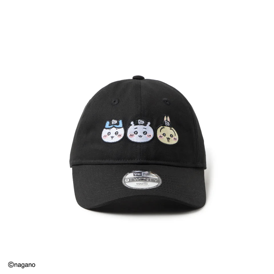 NEW ERA キッズ Youth 9TWENTY ちいかわ / ちいかわ・ハチワレ・うさぎ ブラック【14864478】