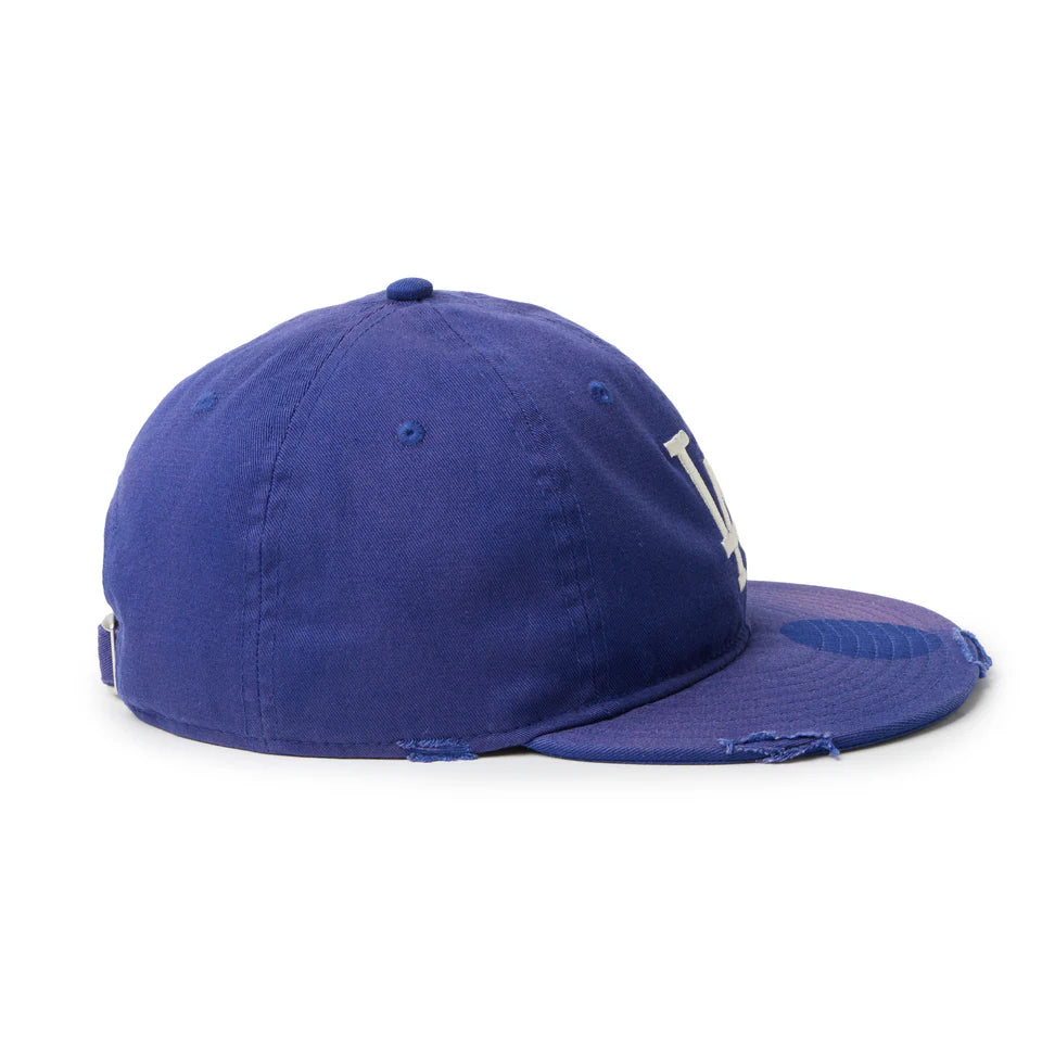 NEW ERA 9THIRTY powered by GORO (min-nano) ロサンゼルス・ドジャース ダメージ/パッカブルバイザー/モンレーウォッシュ ダークロイヤル【14880396】