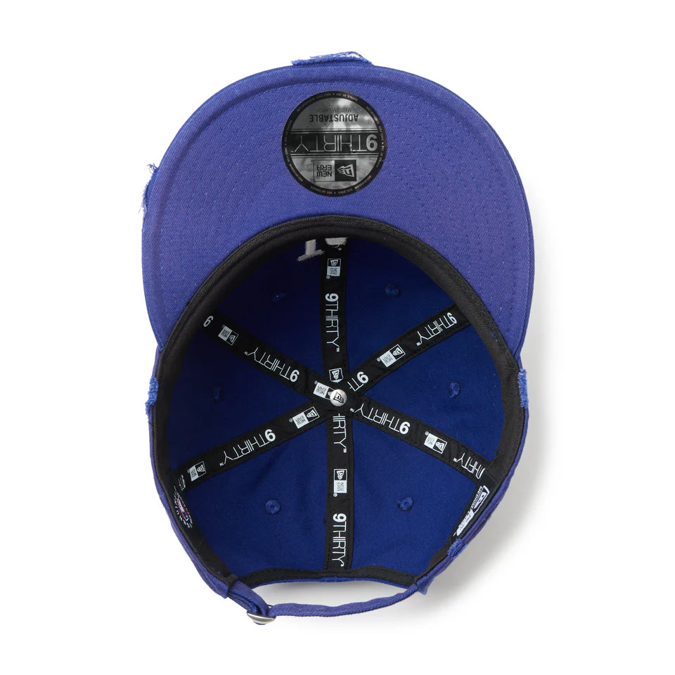 NEW ERA 9THIRTY powered by GORO (min-nano) ロサンゼルス・ドジャース ダメージ/パッカブルバイザー/モンレーウォッシュ ダークロイヤル【14880396】