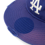 NEW ERA 9THIRTY powered by GORO (min-nano) ロサンゼルス・ドジャース ダメージ/パッカブルバイザー/モンレーウォッシュ ダークロイヤル【14880396】