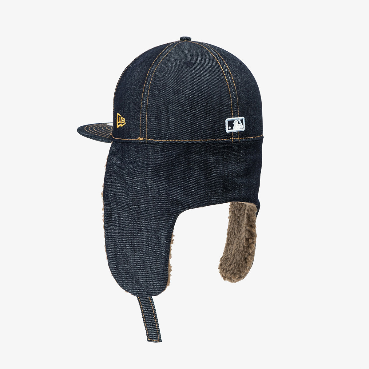 【海外買付品】59FIFTY MLB ニューヨーク ヤンキース デニム ドッグイヤーフィティッドキャップ ネイビー