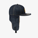 【海外買付品】59FIFTY MLB ニューヨーク ヤンキース デニム ドッグイヤーフィティッドキャップ ネイビー