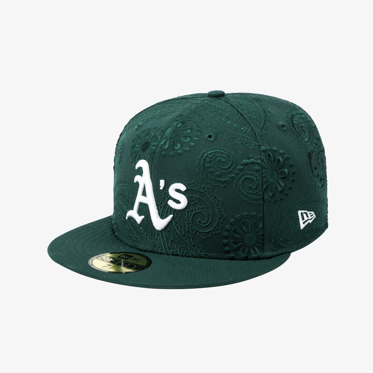 【海外買付品】59FIFTY オールオーバー ペイズリー オークランド アスレチックス グリーン