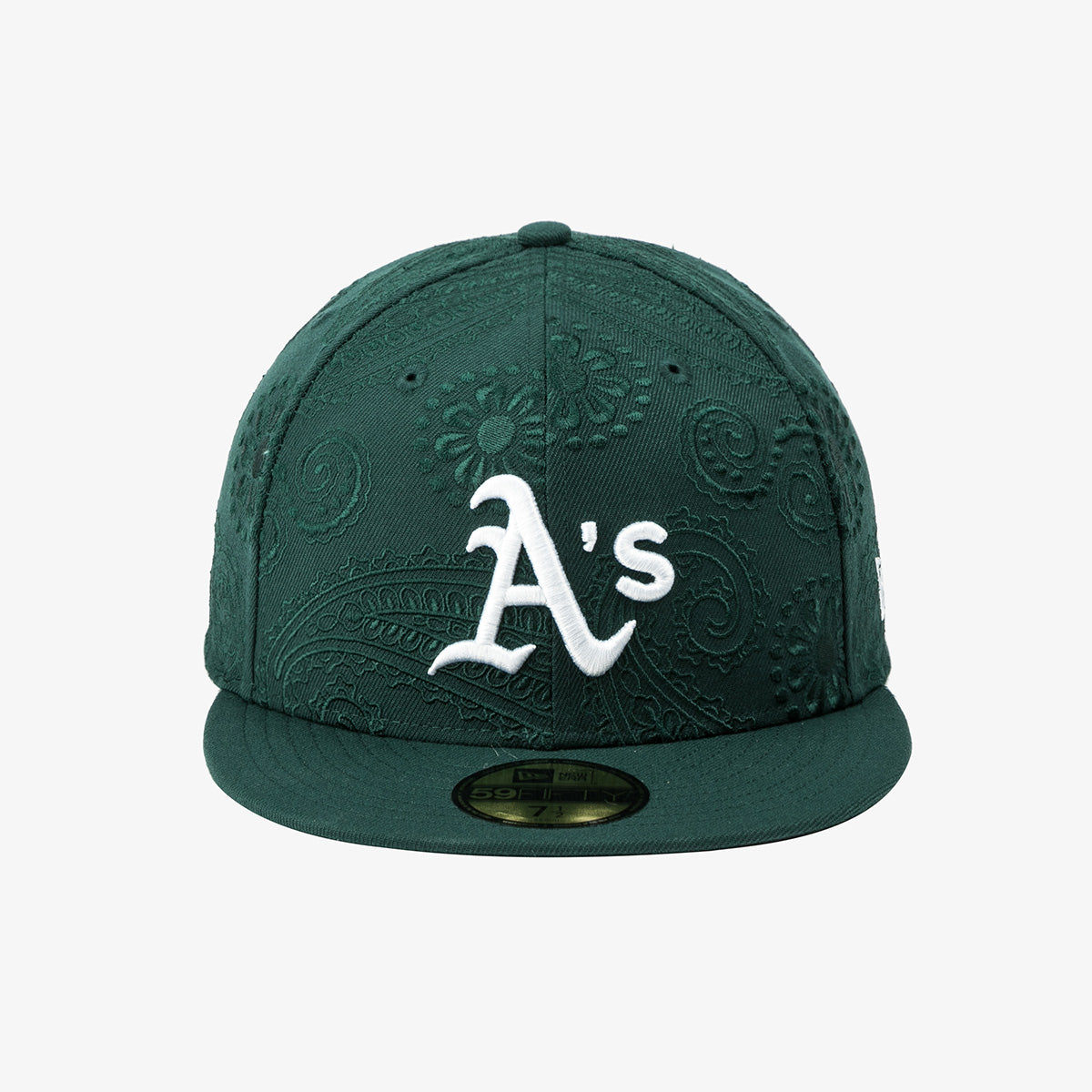 【海外買付品】59FIFTY オールオーバー ペイズリー オークランド アスレチックス グリーン