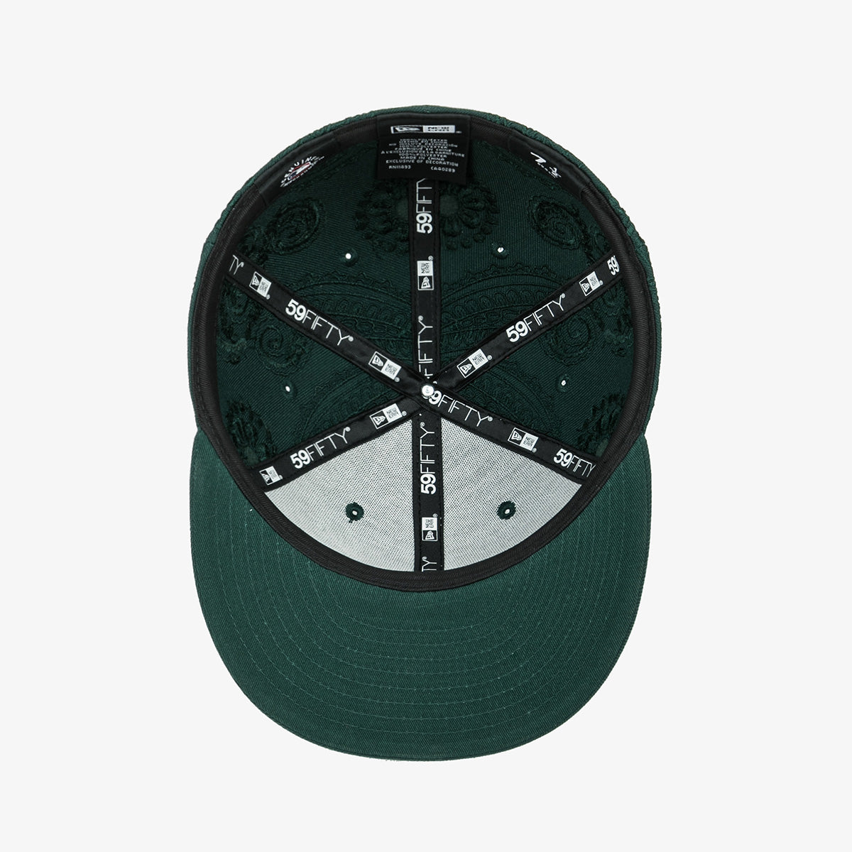 【海外買付品】59FIFTY オールオーバー ペイズリー オークランド アスレチックス グリーン