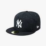 【海外買付品】59FIFTY オールオーバー ペイズリー ニューヨーク ヤンキース ネイビー