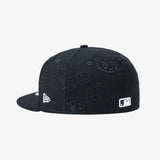 【海外買付品】59FIFTY オールオーバー ペイズリー ニューヨーク ヤンキース ネイビー