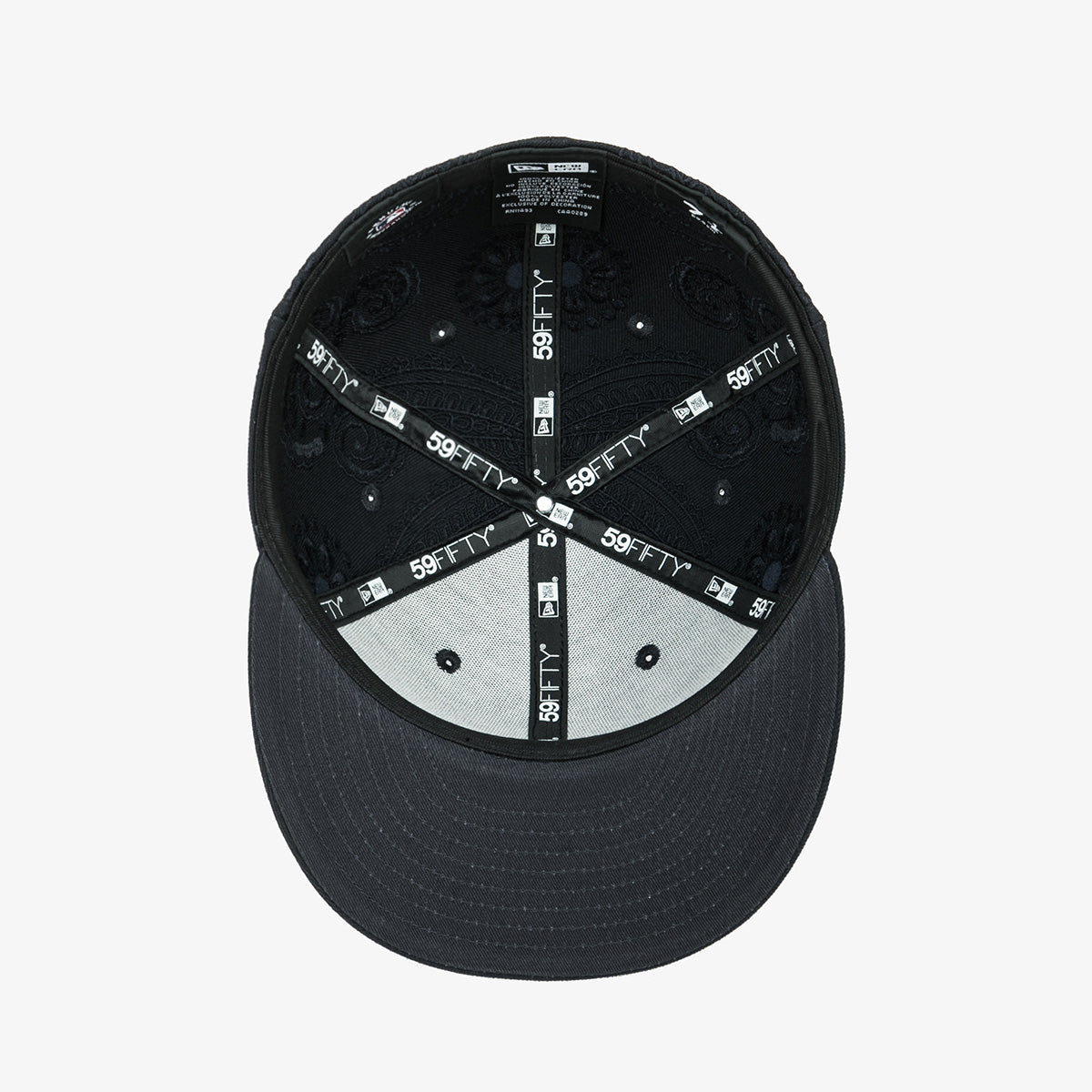 【海外買付品】59FIFTY オールオーバー ペイズリー ニューヨーク ヤンキース ネイビー