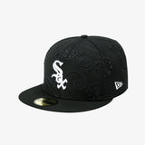 【海外買付品】59FIFTY オールオーバー ペイズリー シカゴ ホワイトソックス ブラック